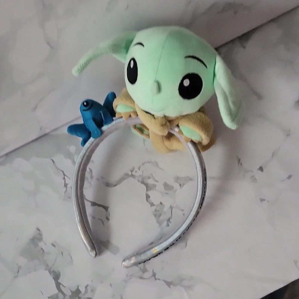 Disney Star Wars The Mandalorian Grogu & Frog Cutest Bounty Headband